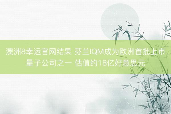 澳洲8幸运官网结果 芬兰IQM成为欧洲首批上市量子公司之一 估值约18亿好意思元